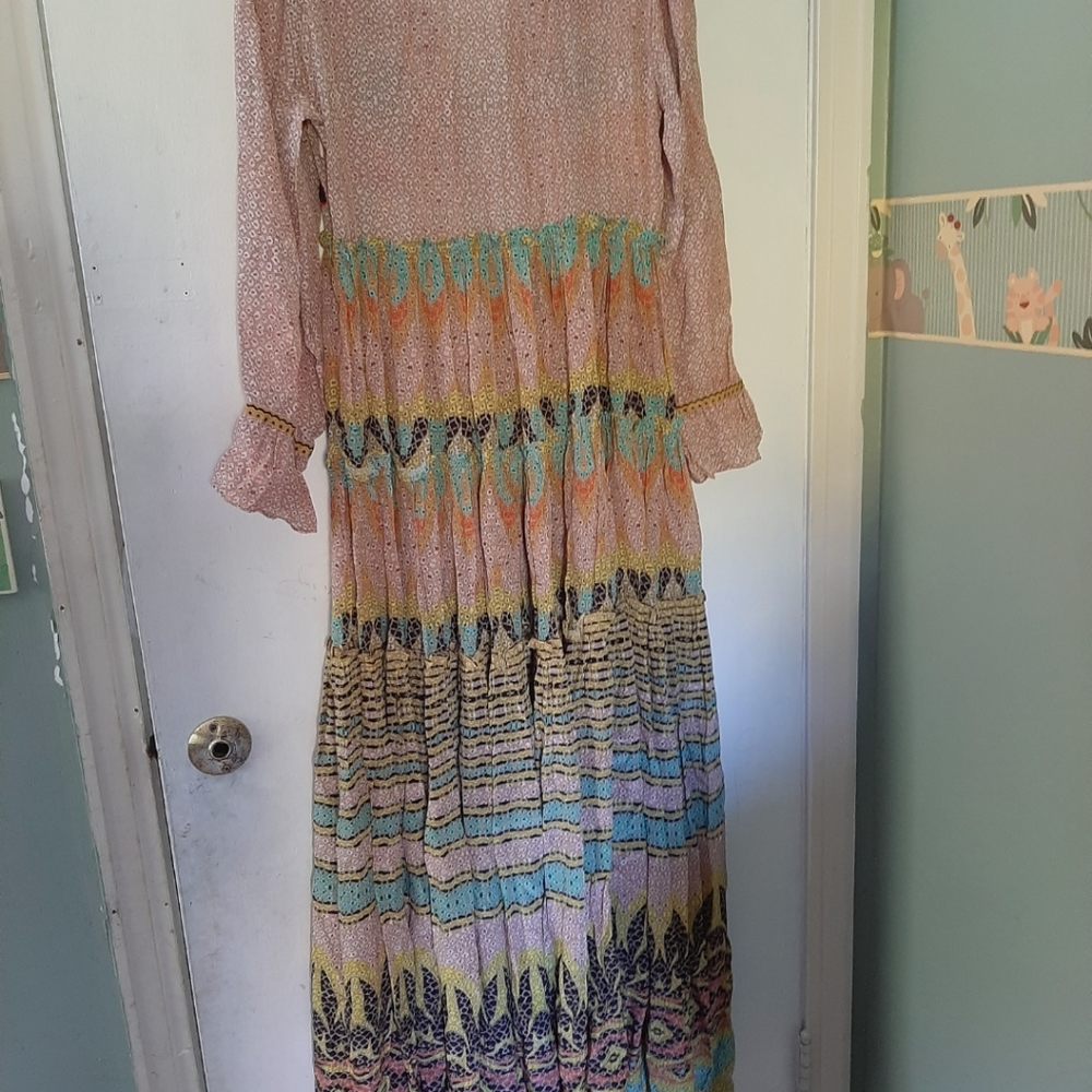 Anthropologie Bhanuni by Jyoti Giorgia Embroidered Maxi Dress NWOT - Picture 11 of 12